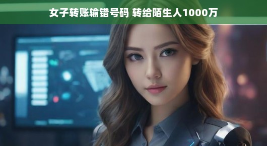 女子转账失误,意外赠送陌生人千万巨款