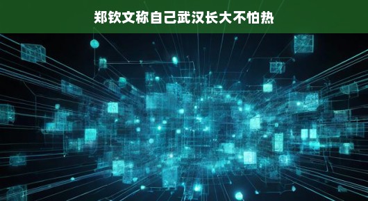 郑钦文，武汉长大的我，不怕热
