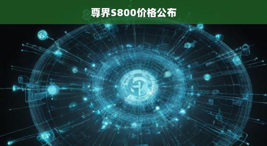 重磅揭晓，尊界S800价格揭晓，引领市场新潮流