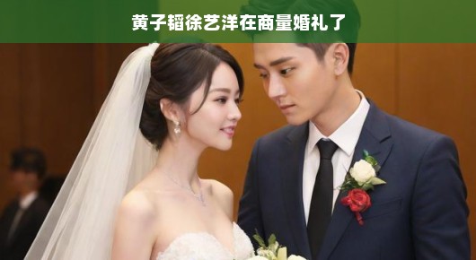 黄子韬与徐艺洋婚礼筹备记，梦幻般的浪漫启程