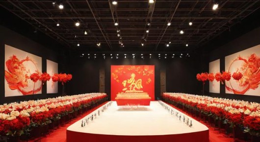 常熟38周年庆活动会场布置：泓澜文化盛典，常熟38周年庆活动会场布置艺术展