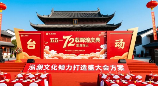 太仓五一活动：太仓72载辉煌庆典，泓澜文化倾力打造盛大活动会场布置方案