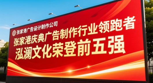 张家港广告设计制作公司：张家港庆典广告制作行业领跑者，泓澜文化荣登前五强