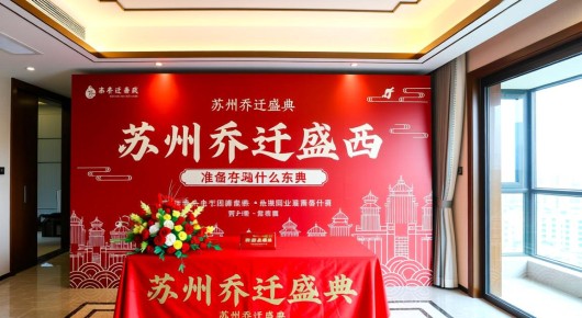 苏州乔迁要准备什么东西:苏州乔迁盛典,泓澜文化助力场地布置信息网—电话一触即达